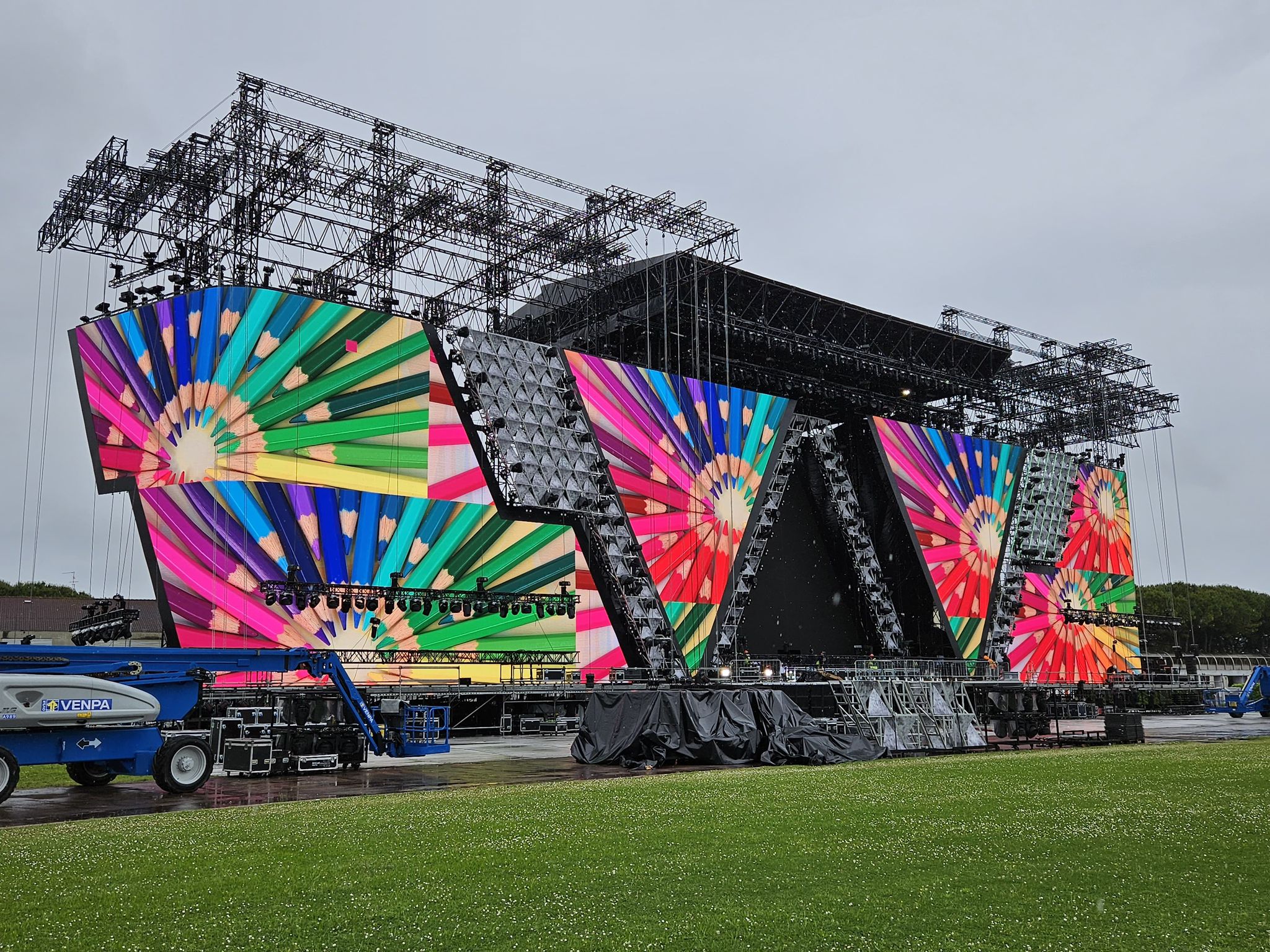 Il palco del tour 2024 di Vasco Rossi
